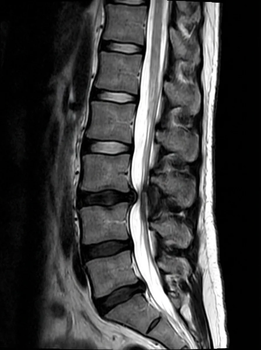 腰部脊柱管狭窄症のMRI矢状断像