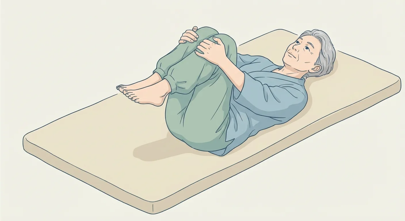 両膝抱えストレッチ
